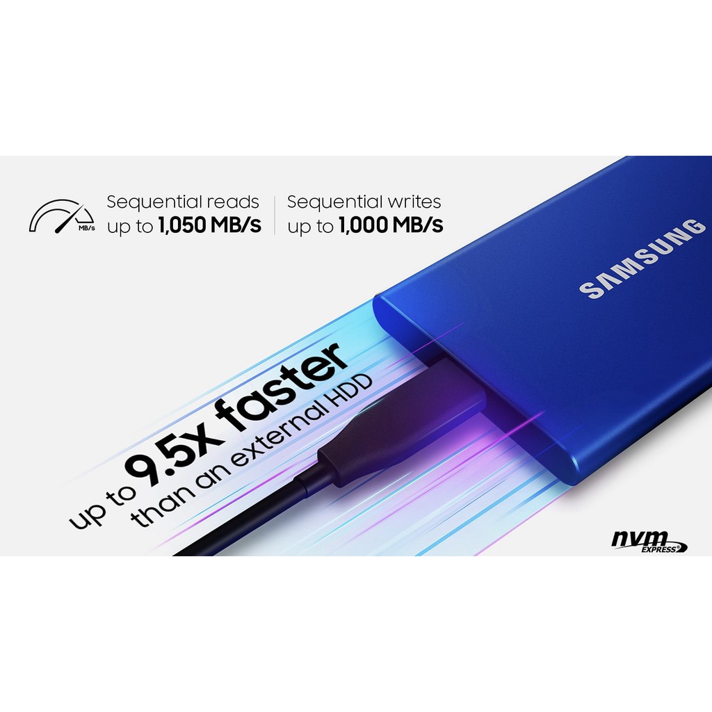 Samsung SSD T7 Portable 500GB / 1TB / 2TB SSD Portable SSD External SSD Eksternal HDD Hard Disk SSD WD SANDISK ADATA - Garansi Distributor Resmi 3 thn