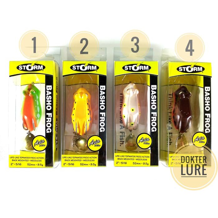 LURE STORM BASHO FROG Asia Edition 9 5gr 5cm Soft Frog Umpan Mancing Berkualitas