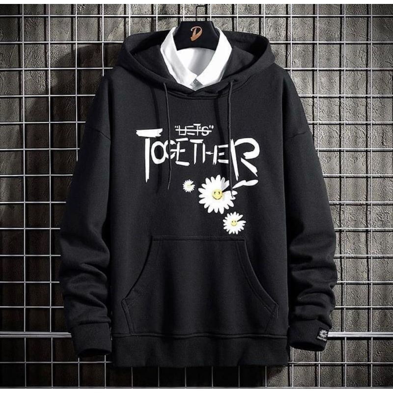 TOGETHER DAISY FLOWER SWEATER HOODIE WANITA PRIA TERMURAH TERLARIS'