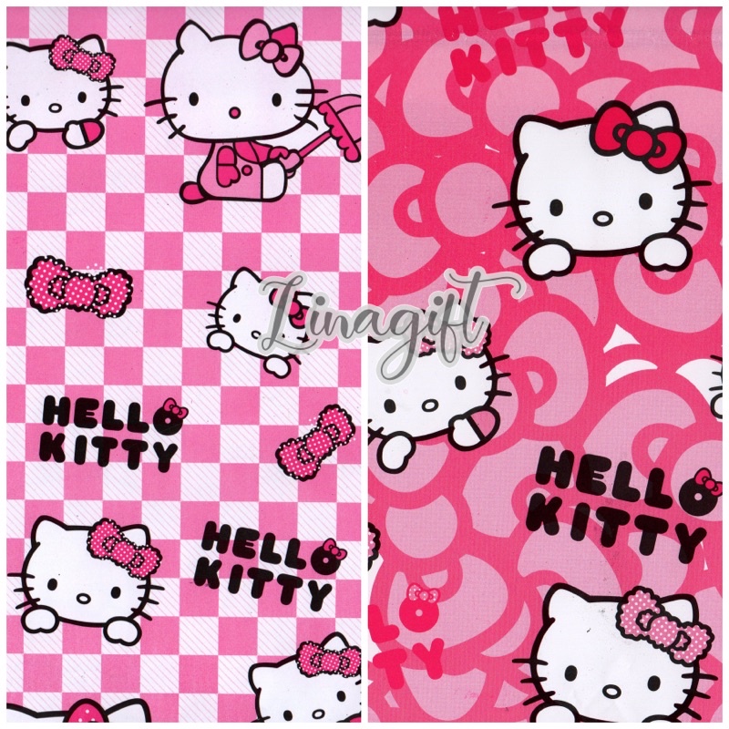 ( 5 Lembar ) SR SANRIO - KERTAS KADO GLOSY - GIFT WRAP PAPER KERO KERO KEROPPI MY MELODY HELLOKITTY POROROULANG TAHUN HAPPY BIRTHDAY