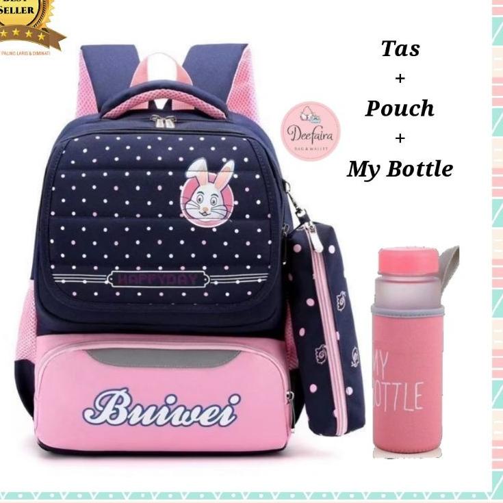 Terbagus.. Tas Ransel Anak Tas Sekolah Anak PerempuannTas Wanita Set My Bottle dan Pouch Pensil