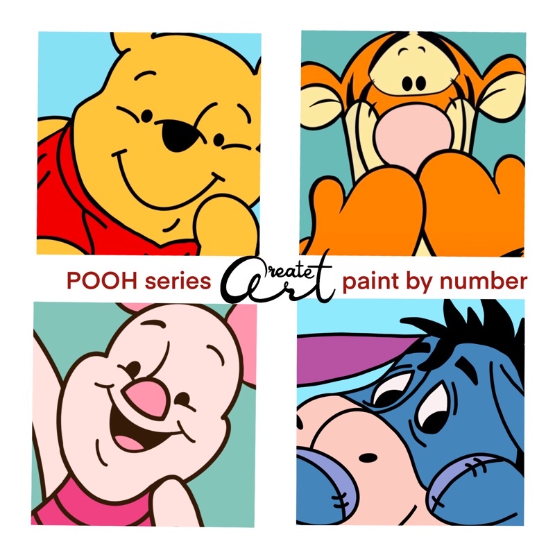 

PAKET LUKIS WINNIE THE POOH PAINT BY NUMBER