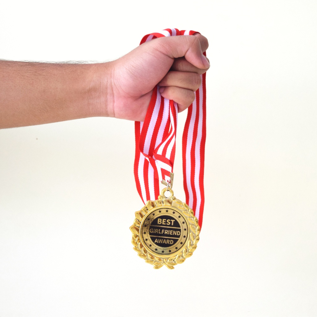 

Medali Warna Gold Custom