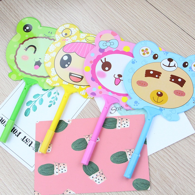 Pena Kipas Karakter Princess Lucu Unik / Pulpen Alat Tulis Motif Karakter Princes Frog Import TV-50