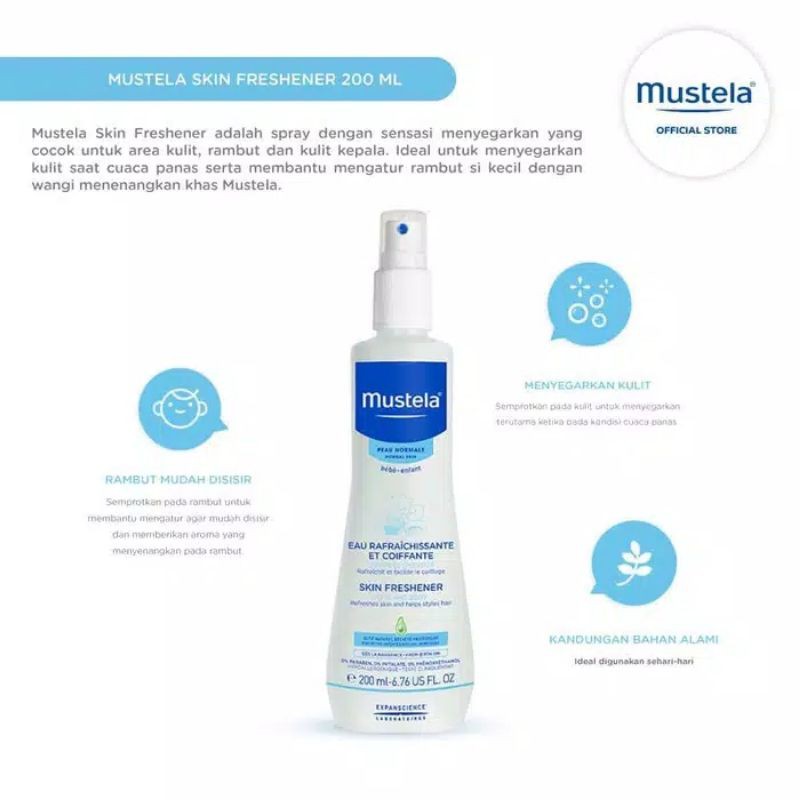 Mustela Skin Freshener Hair And Body 200ml