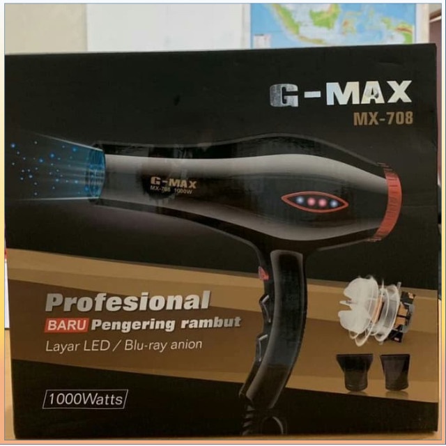 Hair Dryer pengering rambut G-MAX MX-708 Hairdryer Profesional