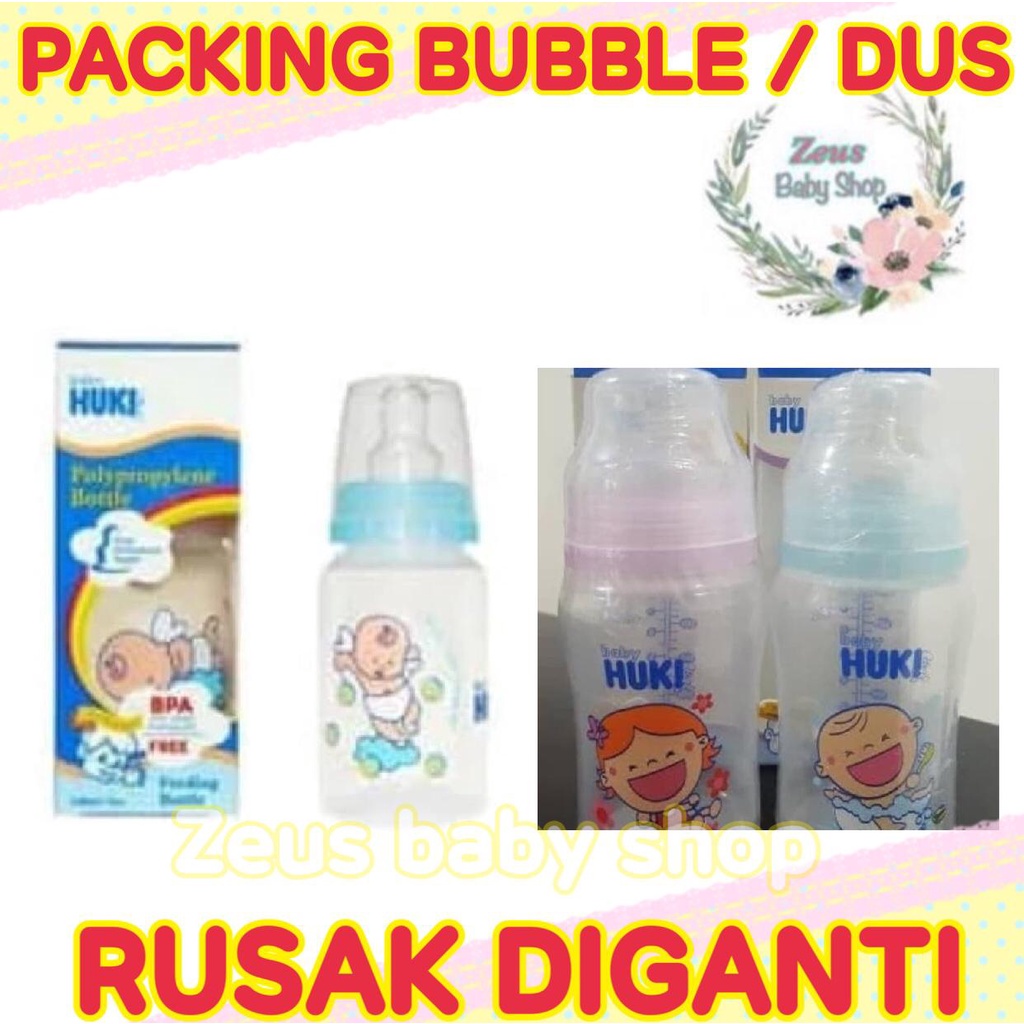 Botol susu bayi Huki deluxe PP HQ STREAMLINE 140 ml 250ML dot ortho gepeng bpa free