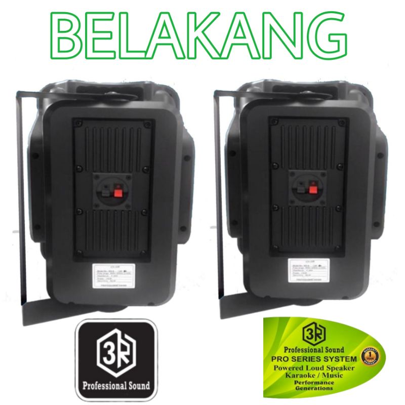 Speaker Monitor Audio Pasif 6 Inch Cafe . Restoran 3R SKJ-06 N - 2 Pcs