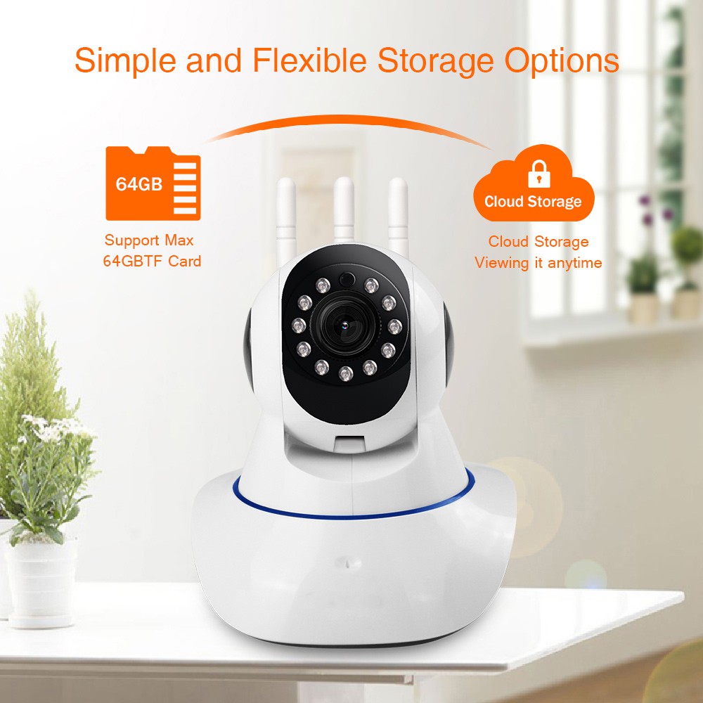 APLIKASI YOOSEE IPCAM NEW 3 antena Super sinyal Kuat double IP CAM CCTV Wireless IP Camera Wifi 3 an