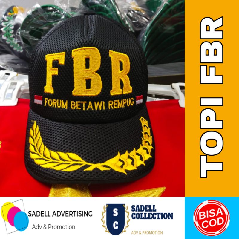 Topi Forum Betawi Rempug Topi FBR Kuning