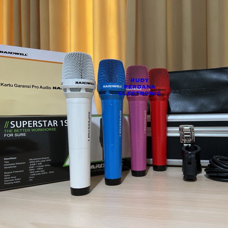 MICROPHONE MIC CABLE MIKROPON MIK KABEL HARDWELL SUPERSTAR 1 / 1S ORIGINAL ORI BAGUS TERLARIS TERBAIK GARANSI