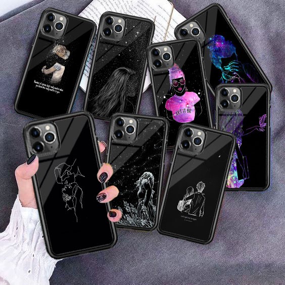 [P104] GIRL PHONE CASE GLOSSY 2D FOR ALL TYPE