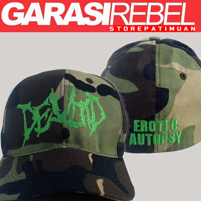 garasi rebel topi deathmetal band devoid sadistis flexfit polocsps snapback trucket hat  topi distro