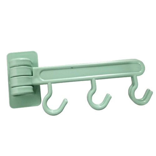 Gantungan Pengait 6 Kait Tempel Dinding Plastik Wall Hook Dengan Double Tape Hanging Organizer