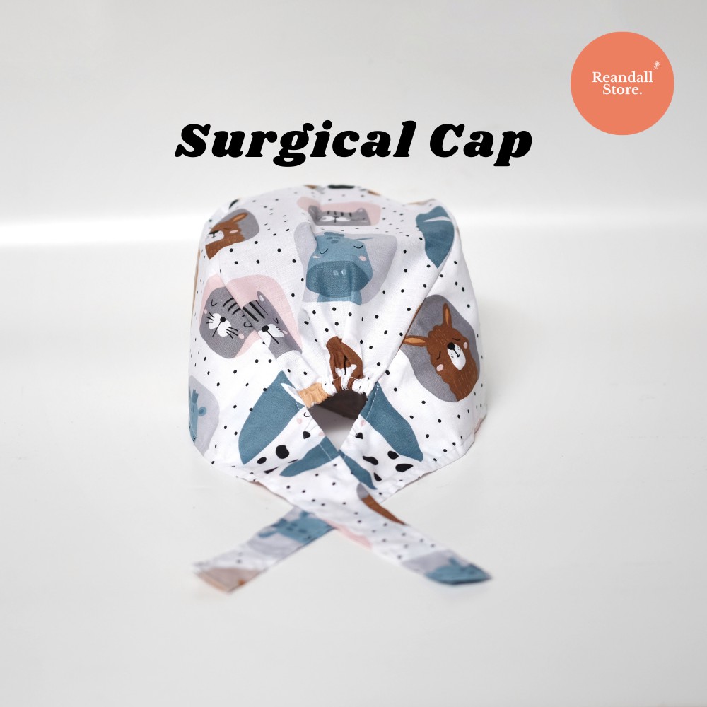 Image of (V) Surgical Cap / Topi Perawat / Topi Operasi / Topi Koki / Topi Chef #2