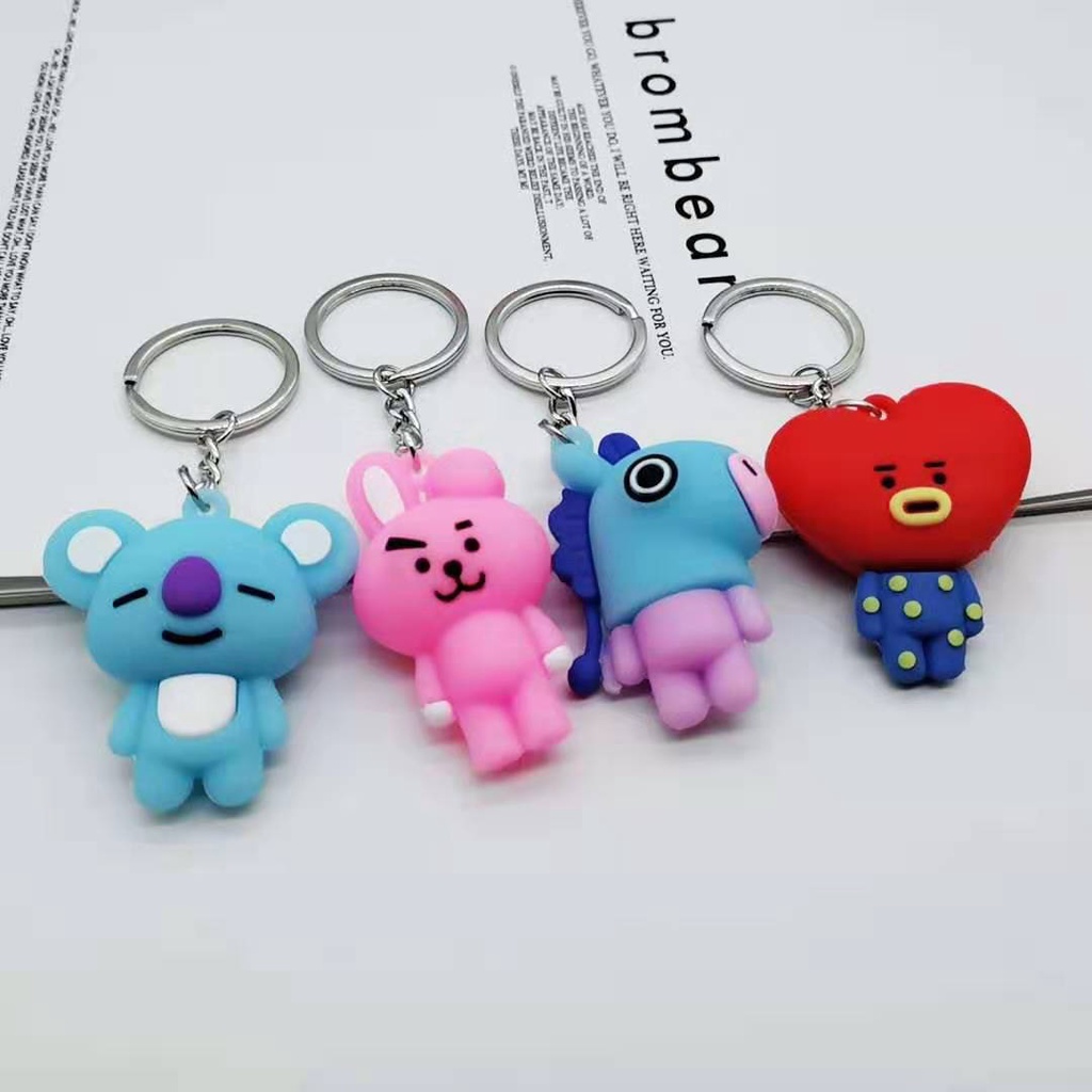 BTS Gantungan kunci karakter standard official BT21 keychain KPOP - IVN05