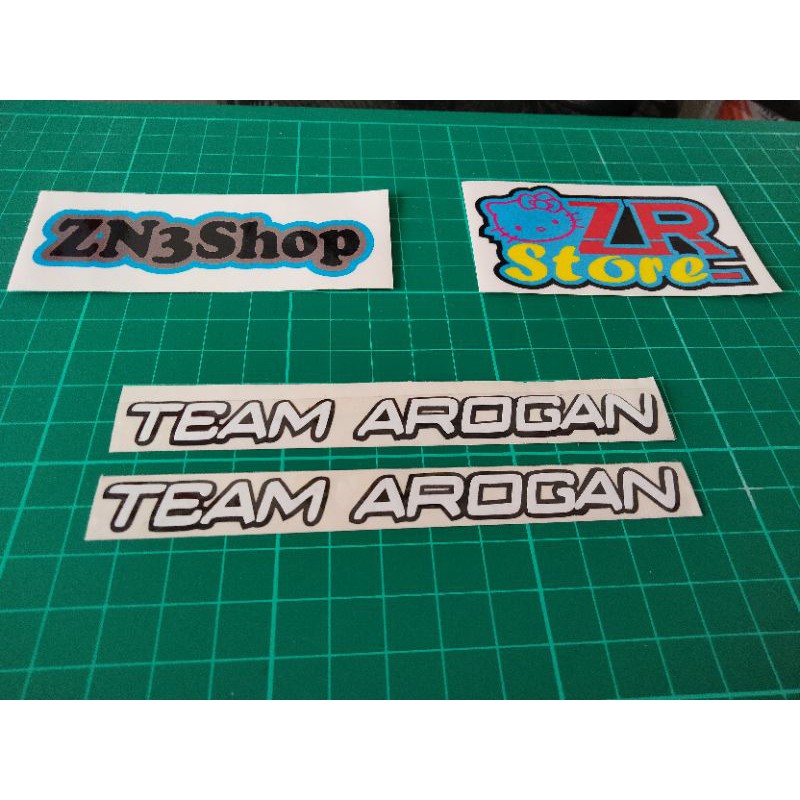 

cutting stiker team arogan putih