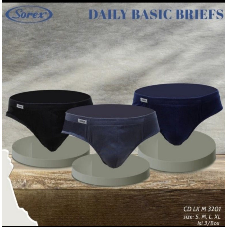 Celana dalam pria Sorex M 3201 basic briefs