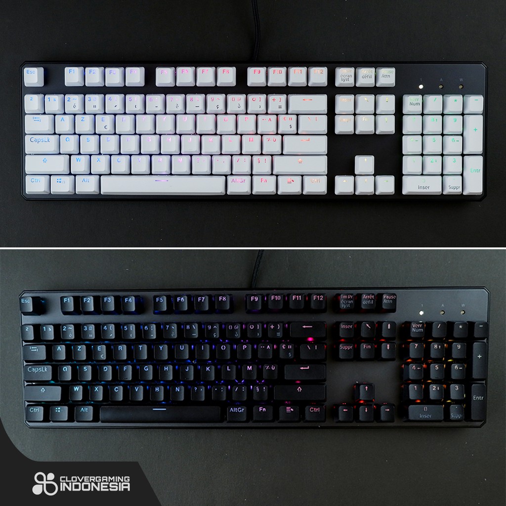 Keycaps CLV France Layout - Mechanical Keyboard Prancis French Paris Set 104 Full Size