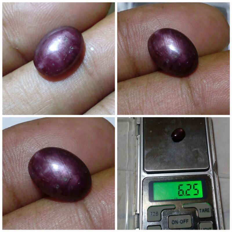 Batu Rubi Star Ori  Asli Alam Natural Ruby  Ada Kecubung Safir Moonstone Quartz Blue Zircon Yakut Op