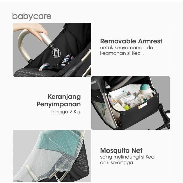 Babycare Easy Stroller / Stroller Lipat Otomatis