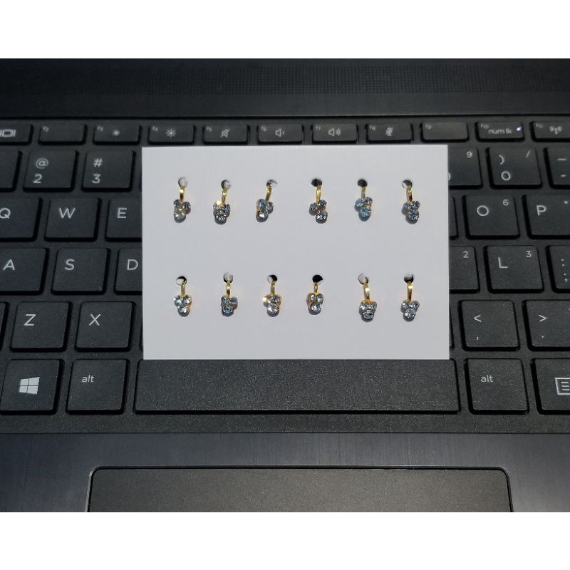 Anting hidung jepit/nath jepit/fashion hiasan hidung model jepit/nath