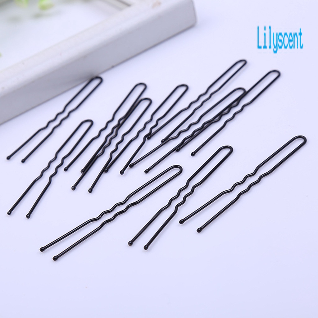 100pcs / Set Jepit Rambut Bentuk U Bahan Logam Untuk Dekorasi