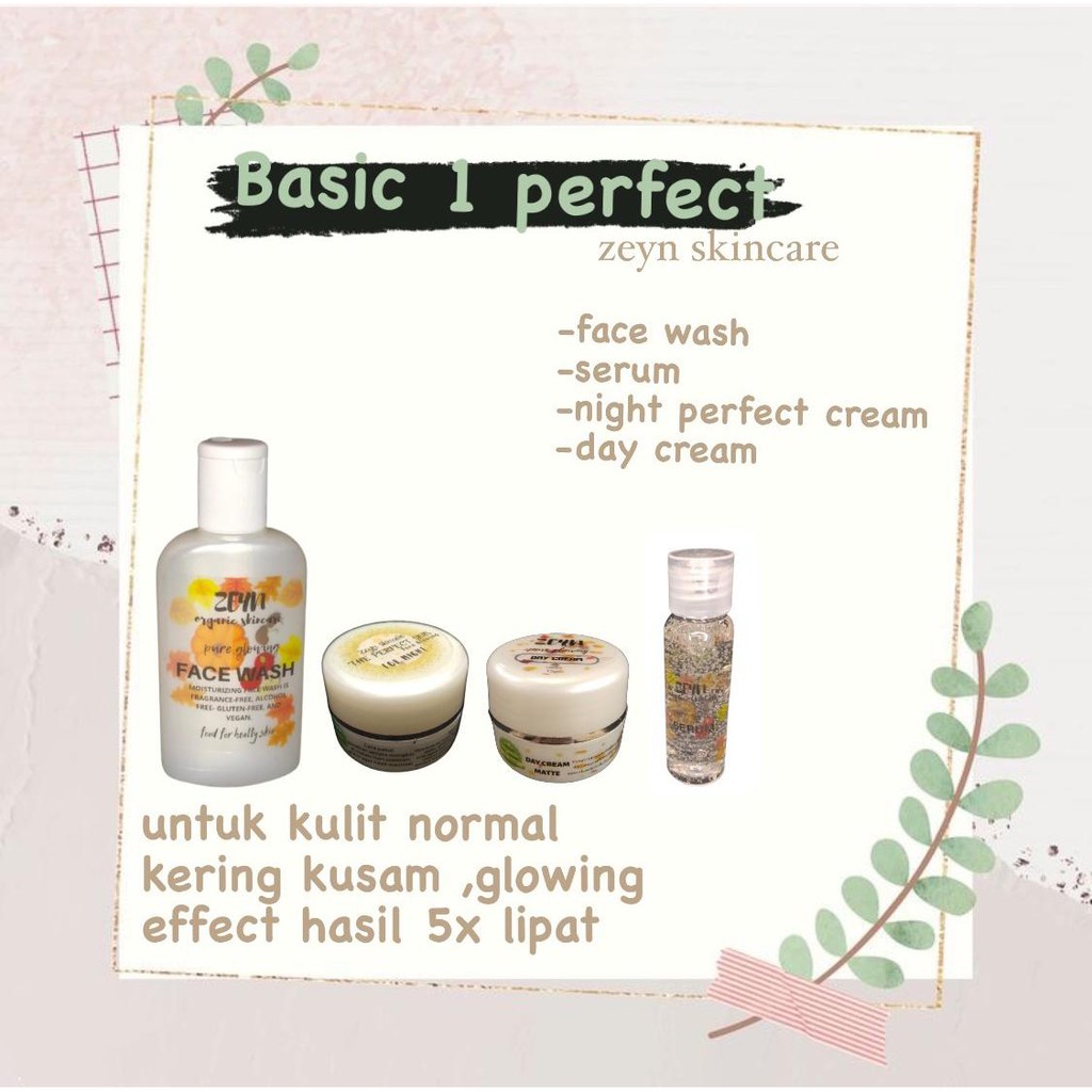 Paket Basic 1 Perfect Zeyn Skincare Organic