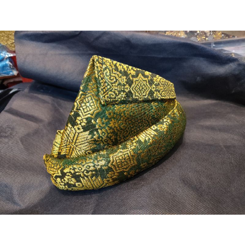 Topi tanjak sultan Songket Mesin ARMY