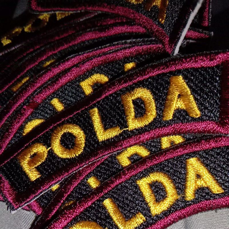 ATRIBUT BET LOGO SATPAM POLDA MONOGRAM TERBARU