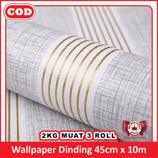  COD TERLARIS WALLPAPER  DINDING  MURAH 45CMX10METER 