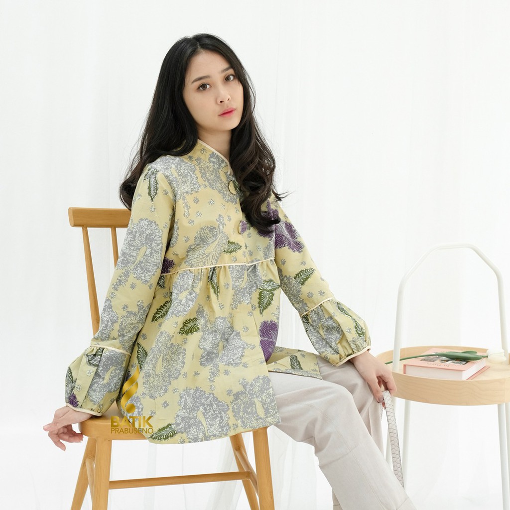 PRABUSENO // AMANDA BLOUSE BATIK WANITA PRABUSENO ORIGINAL MODERN PREMIUM