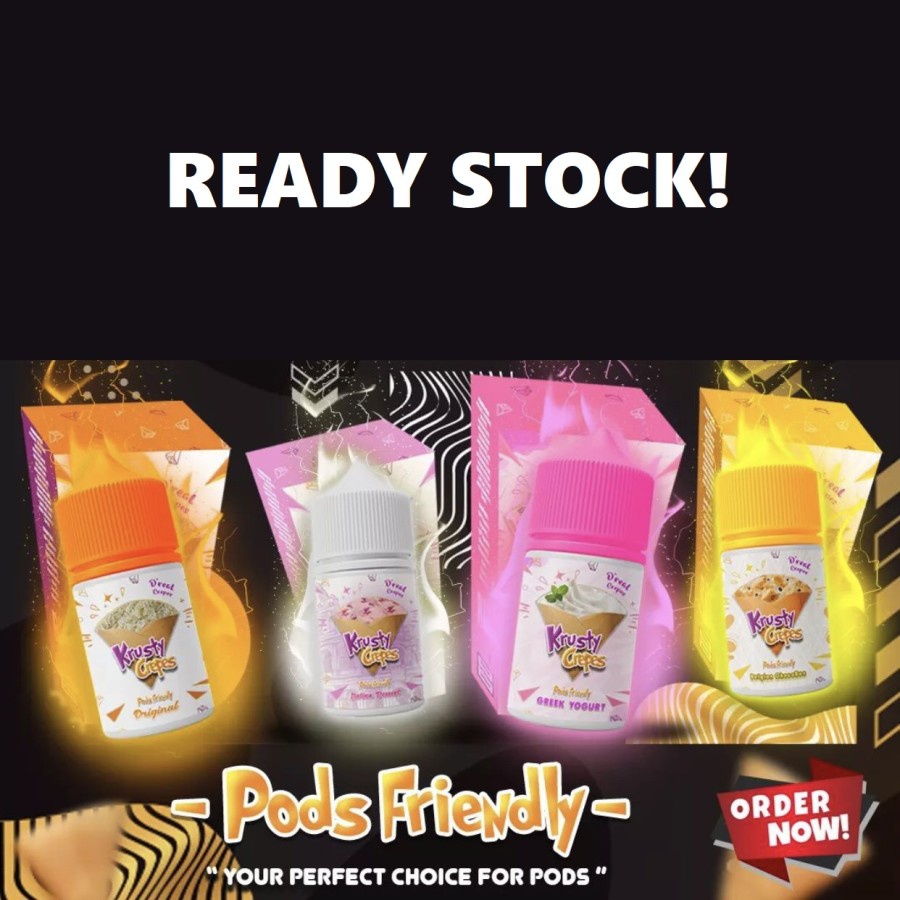 [NEW!!!] KRUSTY CREPES PODS FRIENDLY SERIES 30ml 15mg - 100% AUTHENTIC