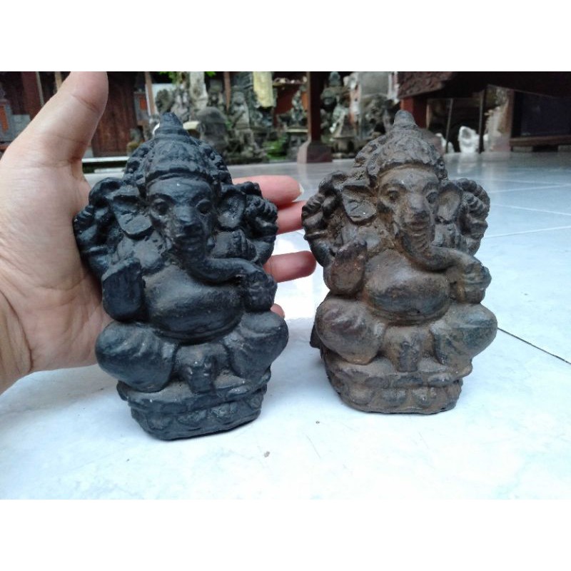 Patung Ganesha mini 13cm, pajangan, aquascape, miniatur bonsai