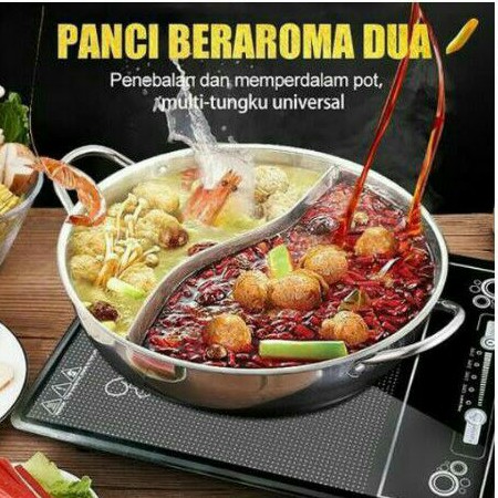 

pot shabu 2 sekat + bubble wrap