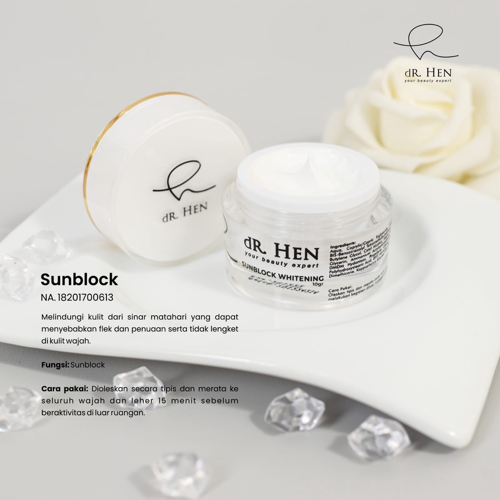 SUNBLOCK dr.HEN WHITENING by dr. Richard Lee {KLINIK ATHENA GROUP }