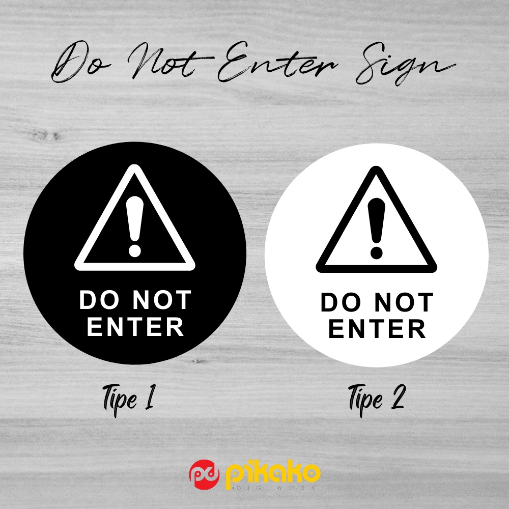 

Sign Board Signage Acrylic Papan Akrilik Do Not Enter Dilarang Masuk