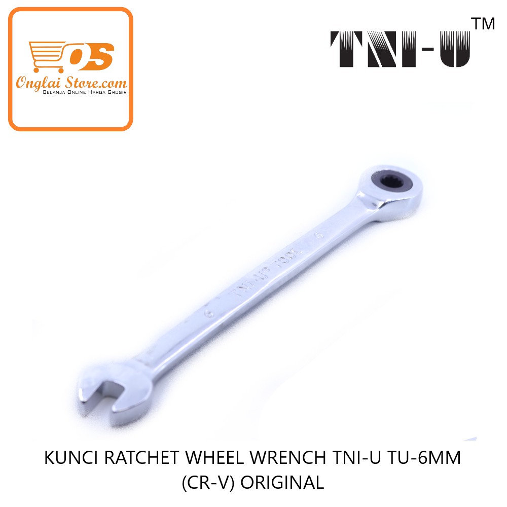 KUNCI RATCHET WHEEL WRENCH TNI-U TU-6MM (CR-V) ORIGINAL 棘轮扳手  (HARGA SPESIAL)