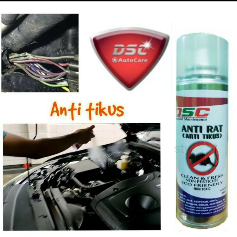 Pengusir tikus kap mobil / antirat dsc 2 botol ukuran 250 ml lebih hemat