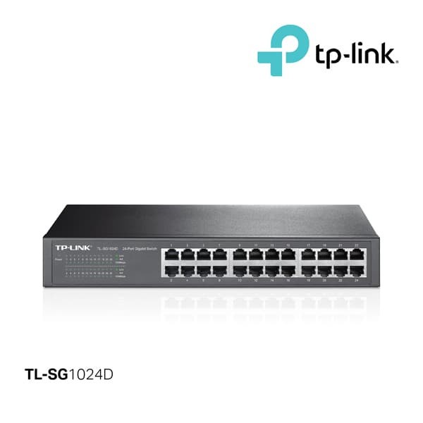 Tp-Link TL-SG1024D Pure-Gigabit Switch 24-Port Gigabit Desktop Switch