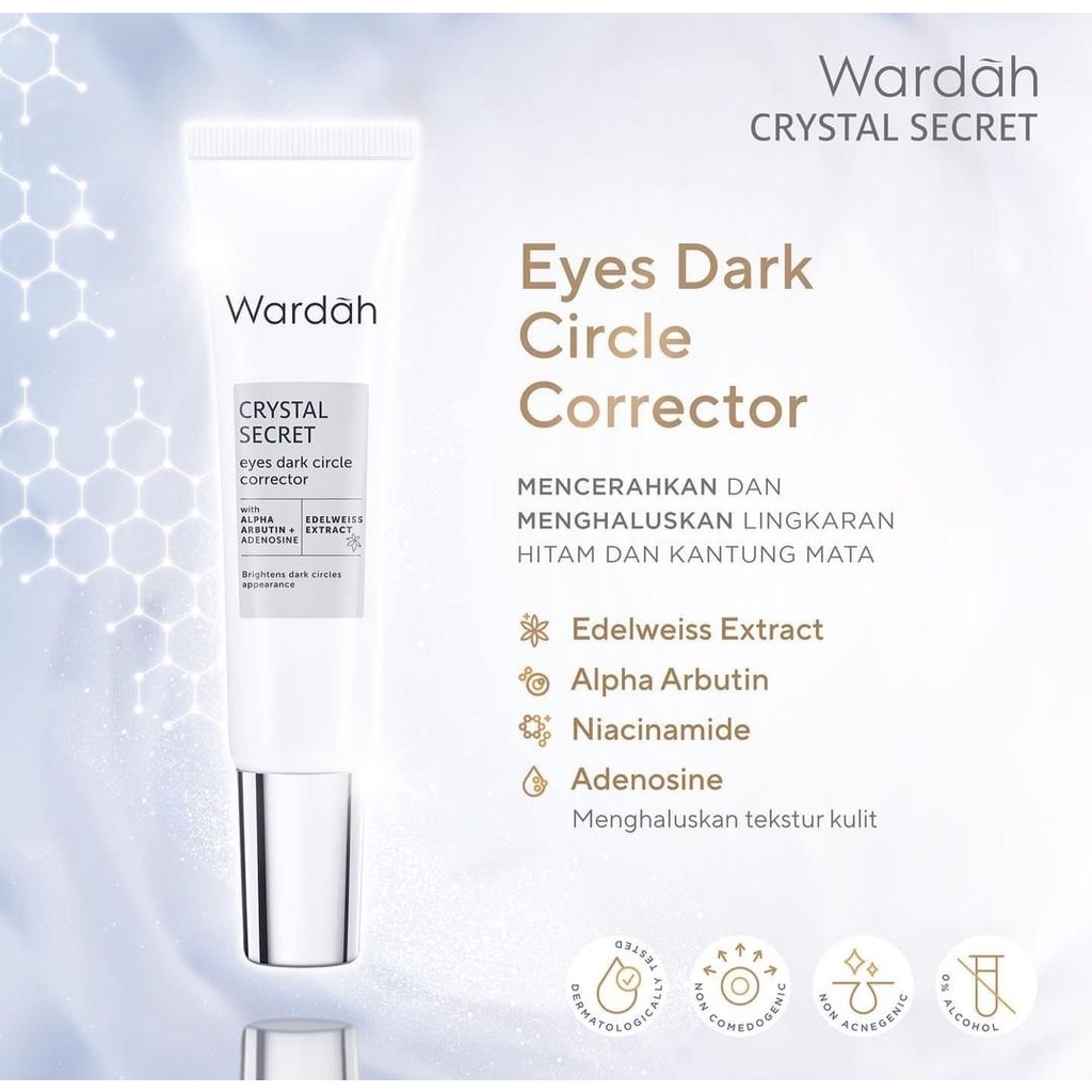 WARDAH CRYSTAL SECRET Day Cream Night Cream Facial Wash Serum Wardah White Secret KEMASAN BARU