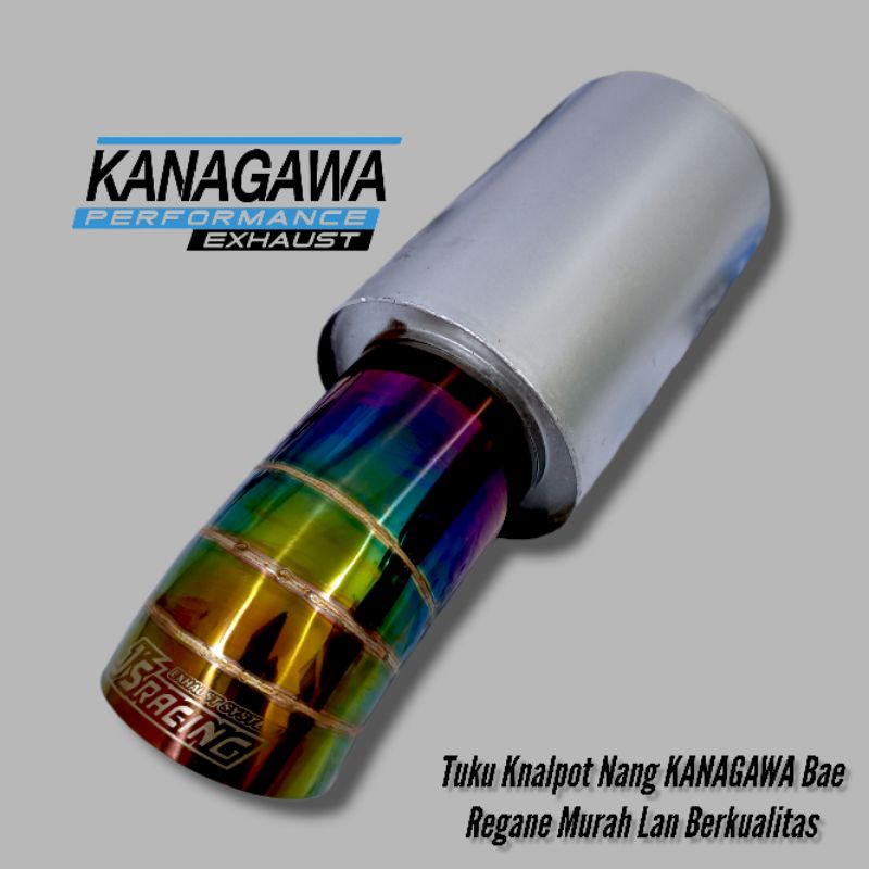 Muffler Ujung Variasi Knalpot Racing Mobil JS Knalpot Mobil JS Racing Muffler Pelangi Bass Bulat - E