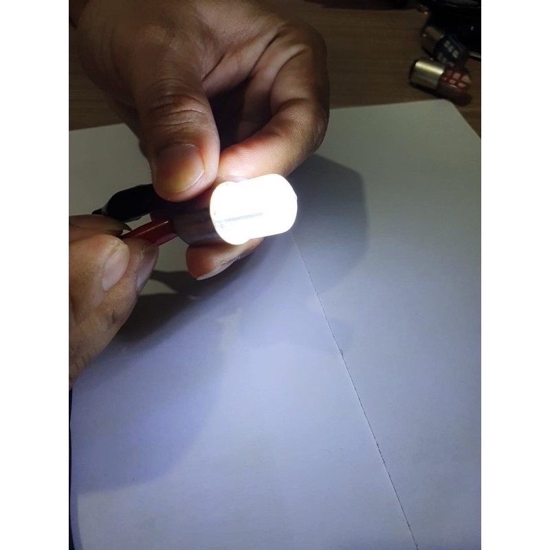 Bolam lampu motor belakang variasi (1pcs) jelly 2 kaki 18mata flash impor, bholam stoplamp motor kedip model jelly 18 mata led 2mode, lampu rem motor beat, mio, vixion, satria fu-2