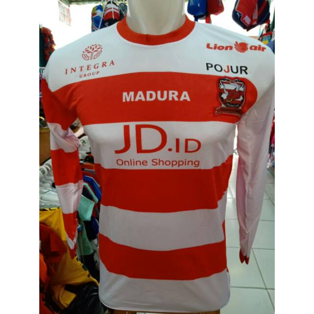 Jersey madura united home panjang ukuran tanggung