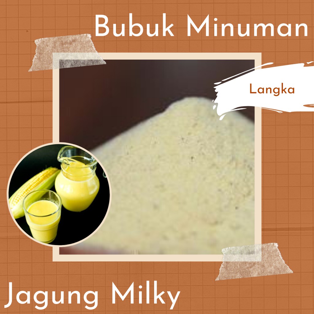 

Bubuk Minuman Premium Rasa Jagung Milky 1 Kg Serbuk Minuman Jagung Milky Enak Murah Halal Terbaik