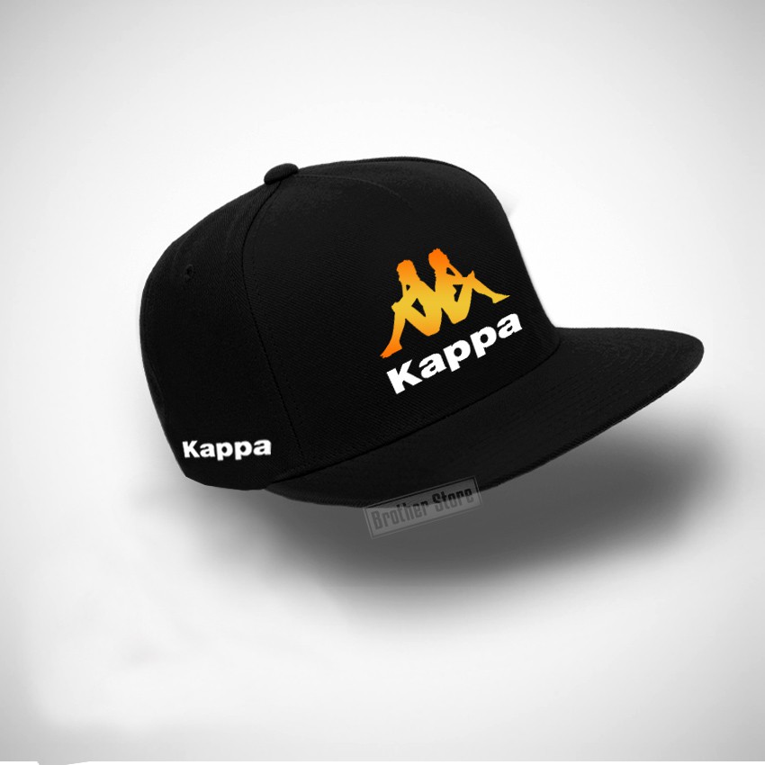 Topi Snapback  Kappa USA  White Gold - Black Premium
