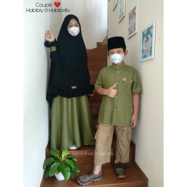 [SHOFA KIDS] SET HABIBATY GAMIS SET