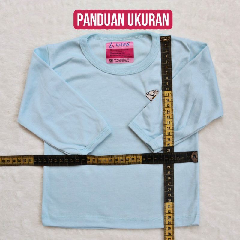 kaos oblong luga panjang / kaos anak panjang / atasan bayi panjang / oblong panjang