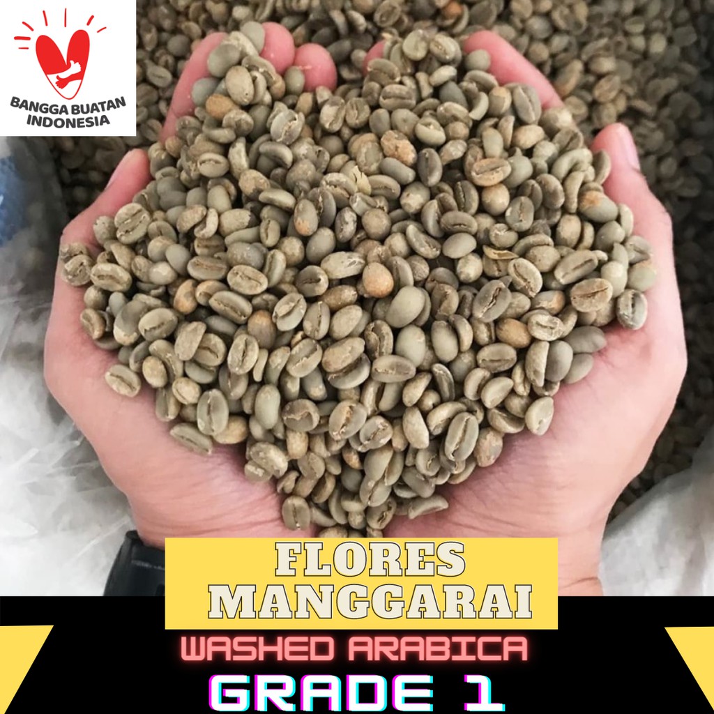 

BIJI KOPI GREEN BEAN WASHED ARABIKA GRADE 1 FLORES MANGGARAI 1 KG