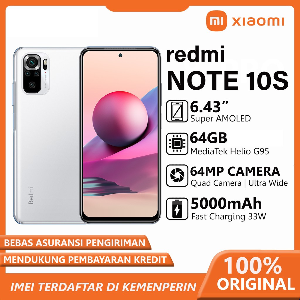 XIAOMI REDMI NOTE 10s 6/64 NFC GARANSI RESMI-1